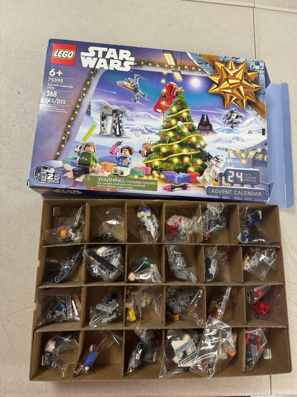 LEGO Star Wars 75395 Advent Calendar Retired 368 Pcs New Open Box